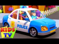 شعر شاد کودکانه چرخ های ماشین پلیس