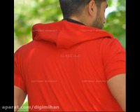 هودی مردانه مدل ام تی M-T (قرمز رنگ)