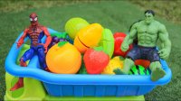 ماشین بازی کودکانه با هالک و مرد عنکبوتی : چیدن میوه