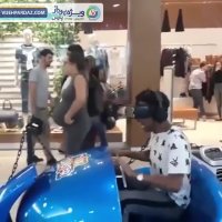 لحظاتی مهیج در بازی واقعیت مجازی rilix coaster