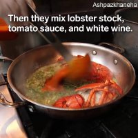 ماکارونی خرچنگ رستوران یونانی