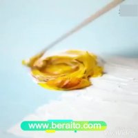 آموزش نقاشی با رنگ و کاردک