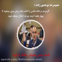 《حمیدرضاموحدی زاده》نماینده مردم ونایب رئیس شورای شهر مشهد_قسمت اول