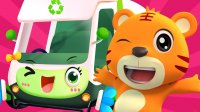 کارتون ببر کوچولو و ماشین آشغالی پاکیزه
