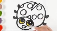 آموزش نقاشی کودکانه - نقاشی کفشدوزک خوشگل