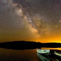 طبیعت زیبا با بارش شهاب سنگ ها