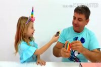 دوبله فارسی  ناستیا و بابا : جعبه های شانس خوردنی ....