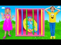 فیلم بچگانه خنده دار آنجلینا و دنیل - چوب جادویی و کاردستی در خانه DIY