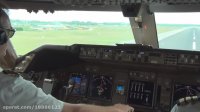 KLM B747-400 Cockpit - Take-Off and Taxi Amsterdam Schiphol