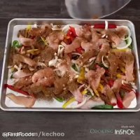 آشپزی آسان (ساندویچ مرغ و سبزیجات)