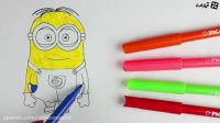 آموزش نقاشی کودکان  نقاشی مینیون ها برای کودکان  نقاشی کودکانه