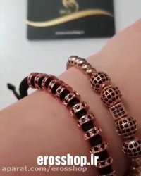 دستبند سواروسکی پشت ساعتی نگین دار erosshop.ir
