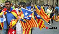 جدایی طلبان کاتالونیا به خیابان‌ها ریختند