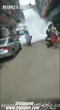 ضدعفونی کردن شهر ووهان چین