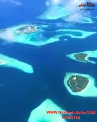 نمایی زیبا از جزیره های مالدیو