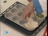 مینی تارت اسفناج و پنیر