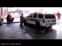 زیر گرفتن سه افسر پلیس آمریکایی به دست یک راننده