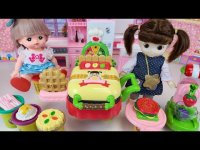 بازی آشپزی عروسک و نی نی کوچولو : پخت ساندویچ و انواع میوه