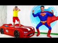 برنامه کودک سنیا و بازی با سوپرمن