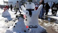 جشنواره آدم برفی در سمنان