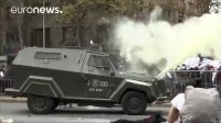 تظاهرات دانشجویی در پایتخت شیلی به خشونت کشیده شد