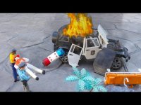 ماشین بازی کمک آتش نشان به ماشین پلیس , آمبولانس و کامیون آتش گرفته!