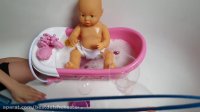 برنامه کودک عروسک ها  حمام حباب دار رنگی عروسک نوزاد کودک