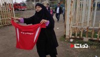 اعتراض جالب زن سپیدرودی به منع ورود زنان به ورزشگاه