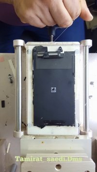 اموزش تعویض گلس گوشی ایفون 6 پلاس