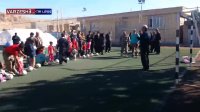 پنالتی زدن های کودکان زلزله زده به جواد خیابانی
