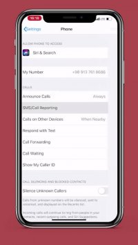 فعال کردن معرفی صوتی تماس های دریافتی