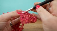 آموزش قلاب بافی شال سه گوش با کاموای جدید چند رنگ