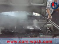 موتورشویی ماشین با بخار