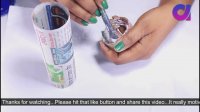 How to make newspaper flower vase | newspaper craft | Best out of waste | DIY | Artkala189