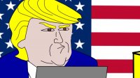 انیمیشن دونالد ترامپ و کیم جونگ-اون