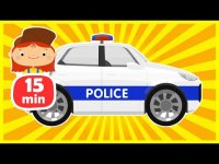 کارتون ماشین ها و دختر مکانیک : توقف تاکسی توسط ماشین پلیس