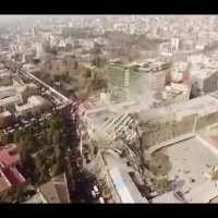 اولین ویدیوی هوایی پس از فاجعه پلاسکو