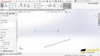 پنجره خصوصیات فرمان Line در نرم افزار سالیدورکز یا سالیدورک 2018 (SOLIDWORKS 2018)