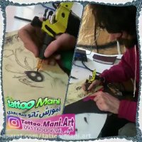 آموزش تاتو گل و عنکبوت