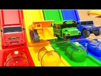 کارتون ماشین های رنگی : قطار مخصوص حمل رنگ ماشین های بزرگ و سنگین