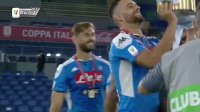 شادی بازیکنان ناپولی پس از قهرمانی در کوپا ایتالیا