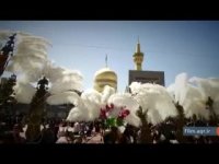 آماده سازی صحن انقلاب اسلامی برای مراسم اذن عزا در حرم مطهر رضوی