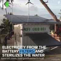 اتاقک کوچک تولید کننده برق و آب
