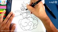 آموزش نقاشی گوکو و ابر پرنده - آموزش نقاشی برای کودکان - نقاشی کودکان - کودکانه