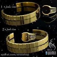 ست دستبند و انگشتر مردانه استیل erosshop.ir