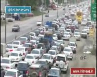 ترافیک جاده هراز برای تعطیلات عید غدیر خم