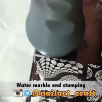 آموزش طراحی ناخن با آب @nailart_craft