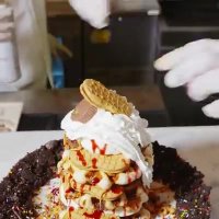 وافل کره بادام زمینی