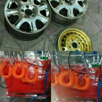 ایلیاکروم تولید کننده دستگاه مخمل پاش  و آبکاری 09127692842