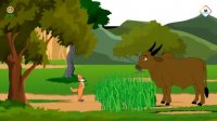 قصه شب برای کودکان - سه گاو و یک یوزپلنگ